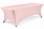Blush 8FT Spandex fitted tablecloths